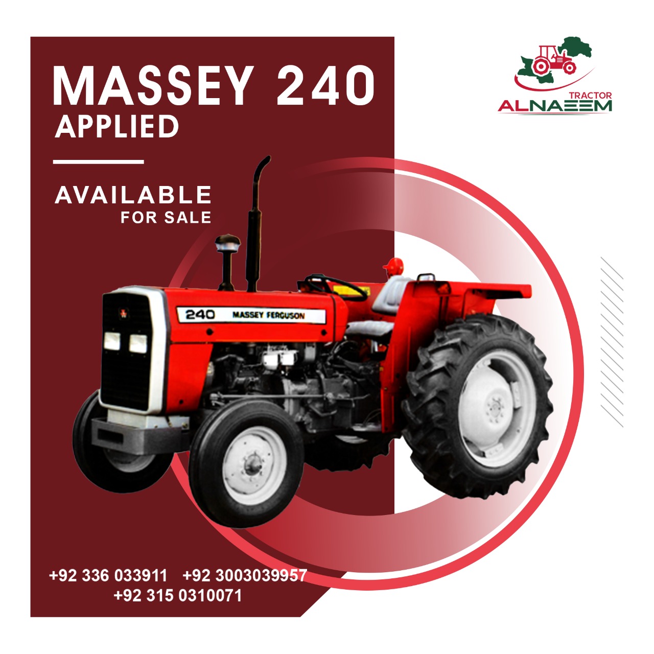 Massey 240 model 2022 Applied | Millat Tractor